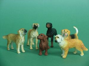 Abbildung Didaktisches Material: Spielfiguren Hunde