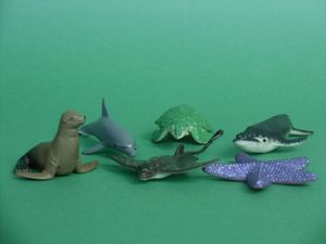 Abbildung Didaktisches Material: Spielfiguren Meerestiere