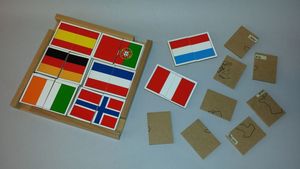 Abbildung Didaktisches Material: Flaggen - Kartenlegespiel