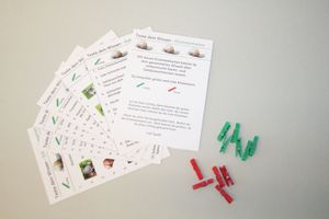 Abbildung Didaktisches Material: Schnecke - Klammerkarten
