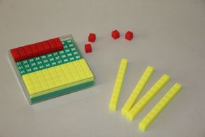 Abbildung Didaktisches Material: Hundertersteckplatte